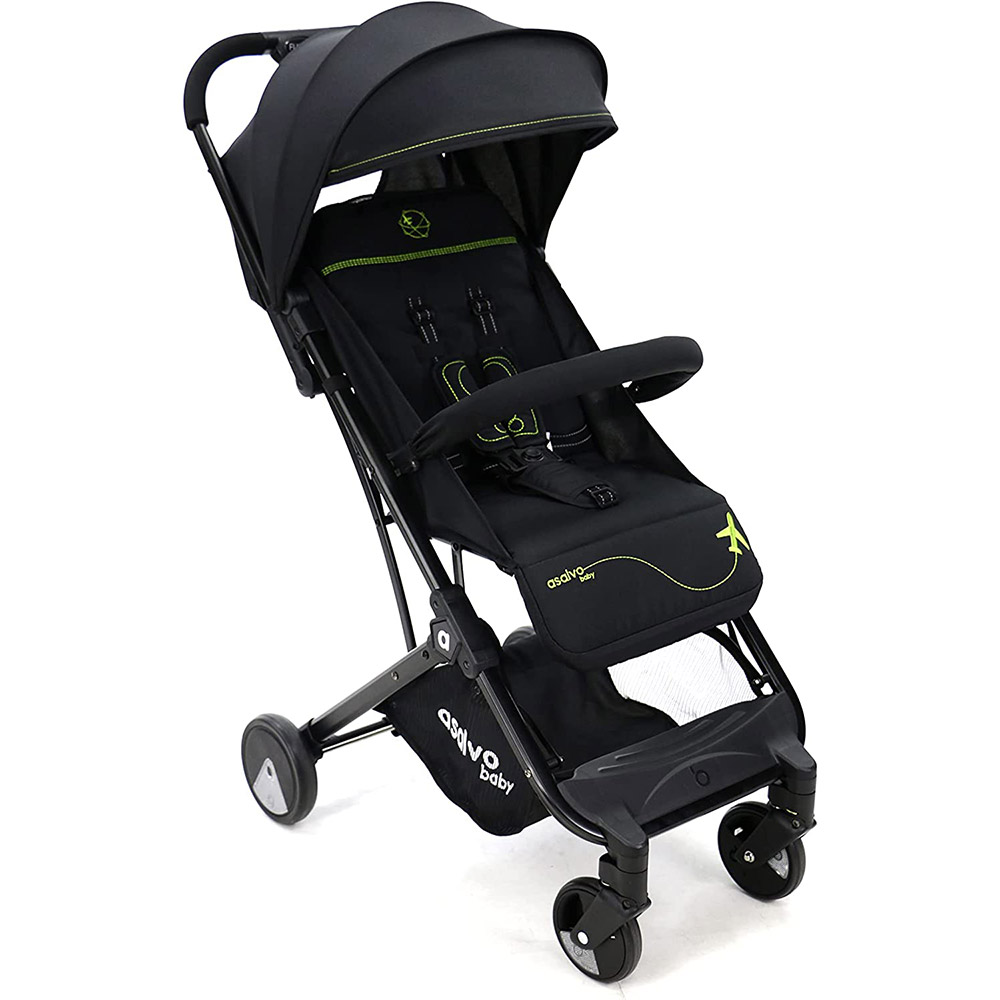 Passeggino  asalvo 18571 flight black green.