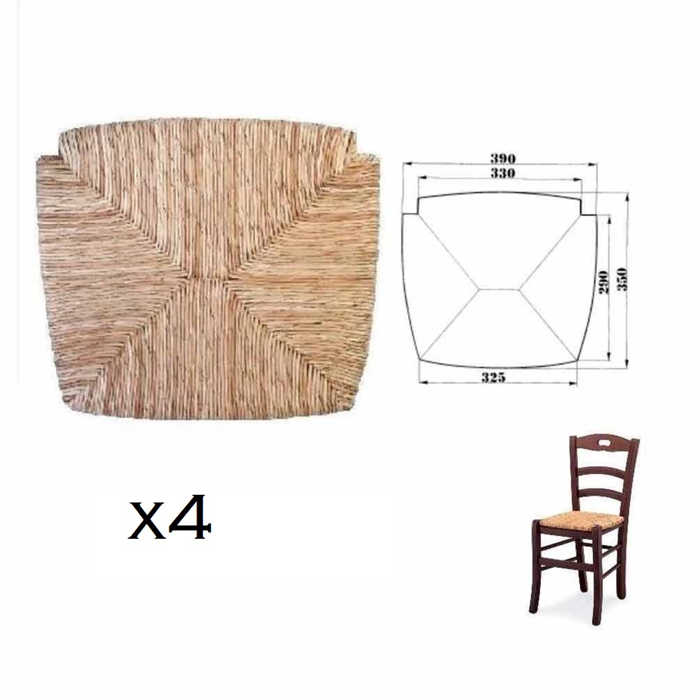 Ricambio per sedia modello venezia in paglia di riso x4 pezzi - mod. 1212.