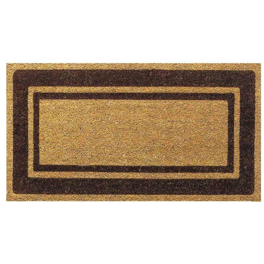 Zerbino classico rettangolare in cocco cm 60 x cm 90 .