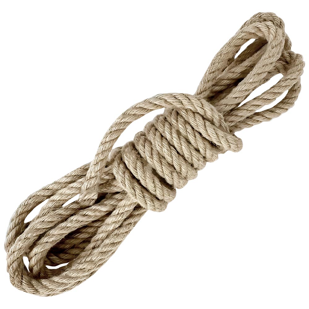 Corda di juta 10 mm x 15 m fune, spago di canapa naturale fai da te, giardino .