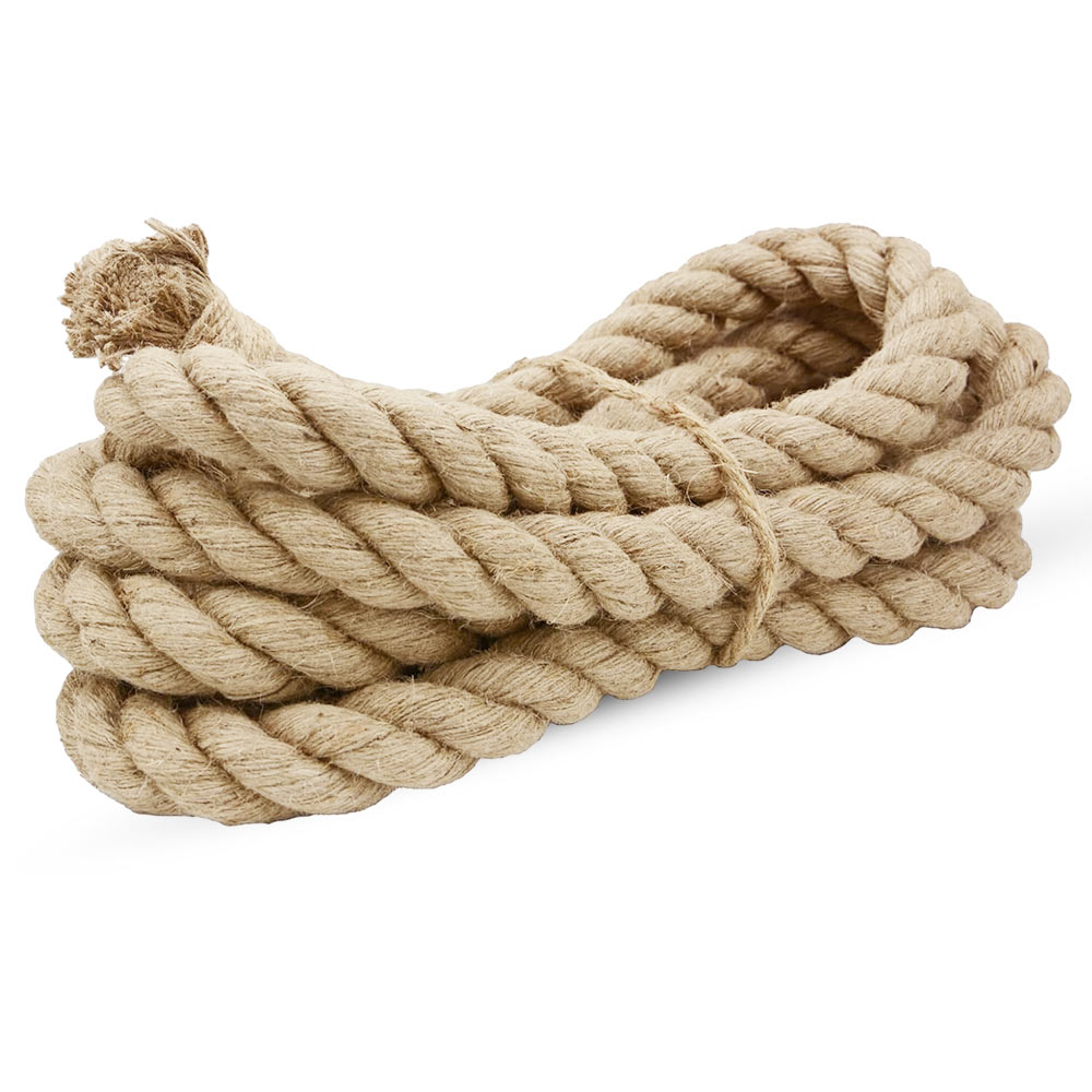 Corda di juta 20 mm x 12 m fune, spago di canapa naturale fai da te, giardino .