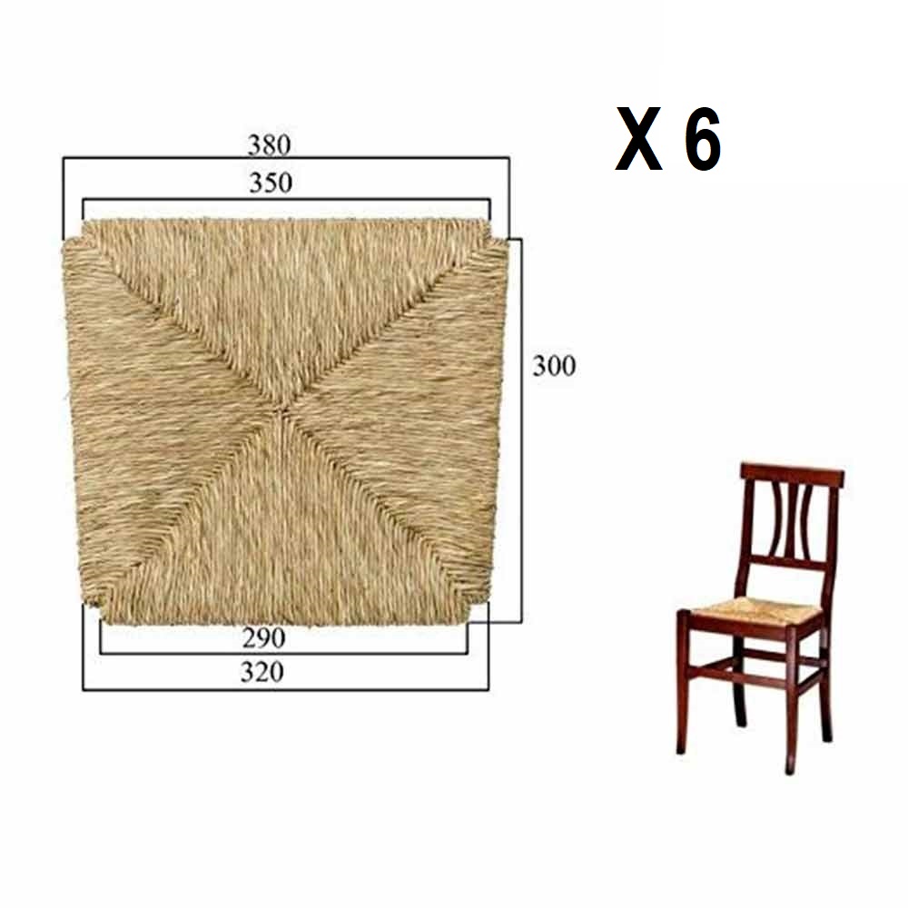 Ricambio per sedia in paglia modello Arte povera X6 pz seduta
